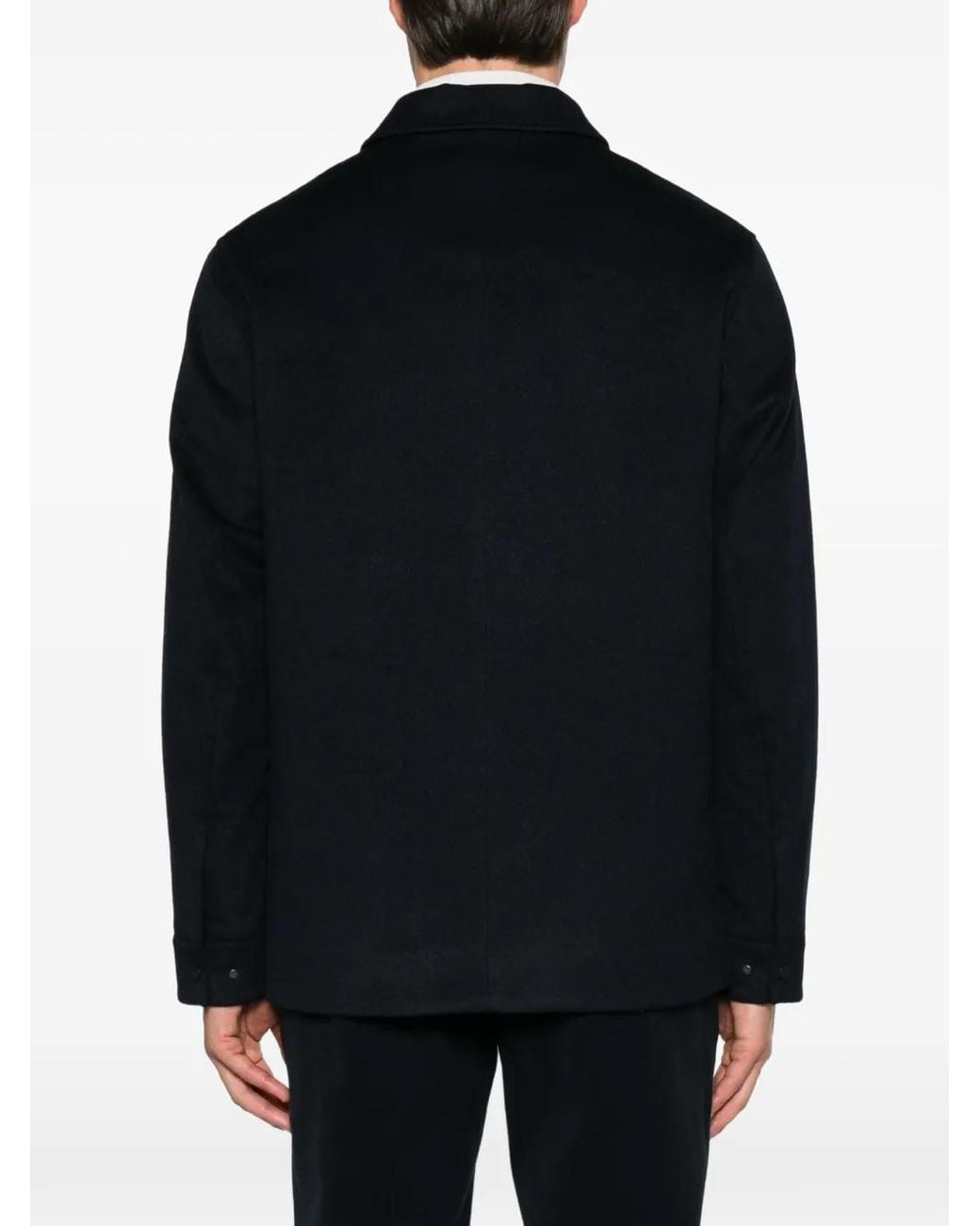 DUNO Black Sunil Button-Up Jacket for men