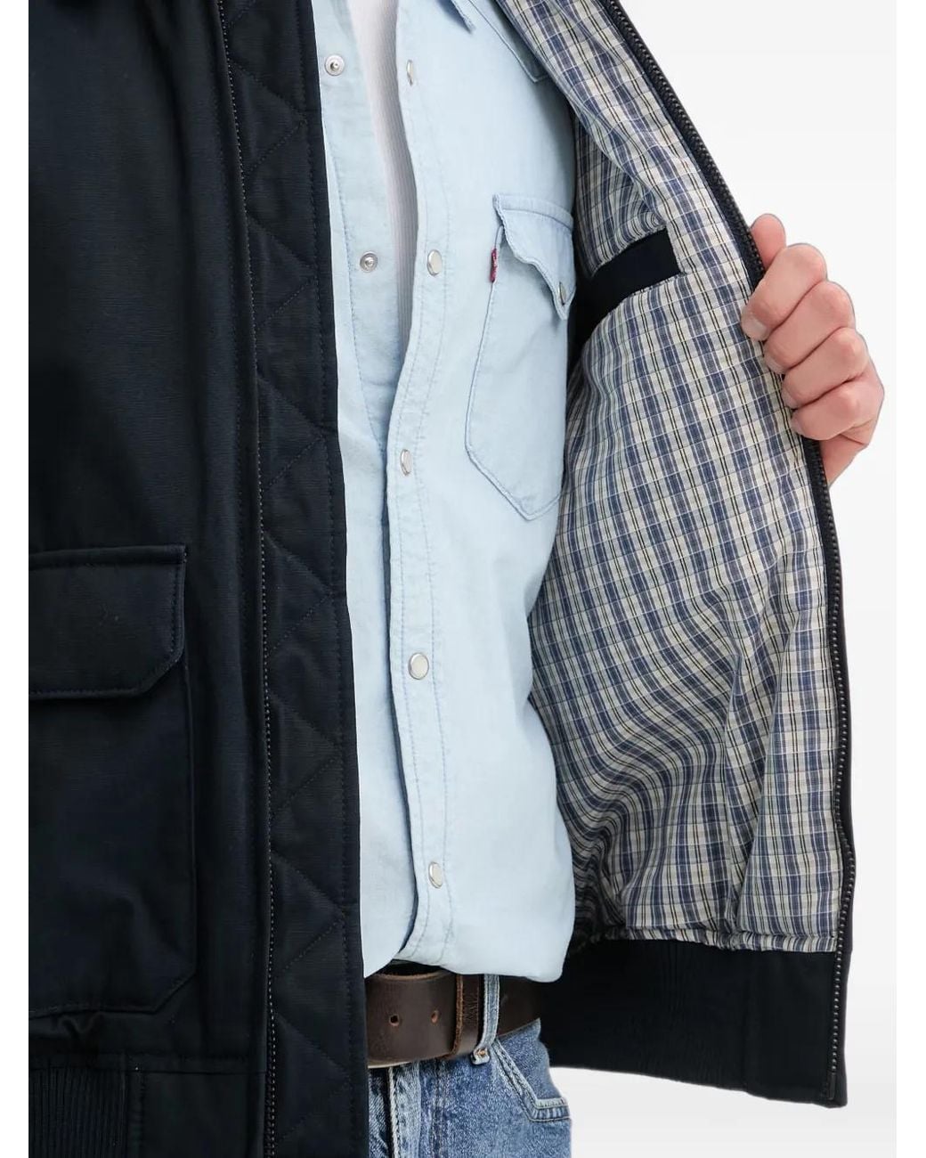 Levi's Blue Cortland Bomber Jacket for men
