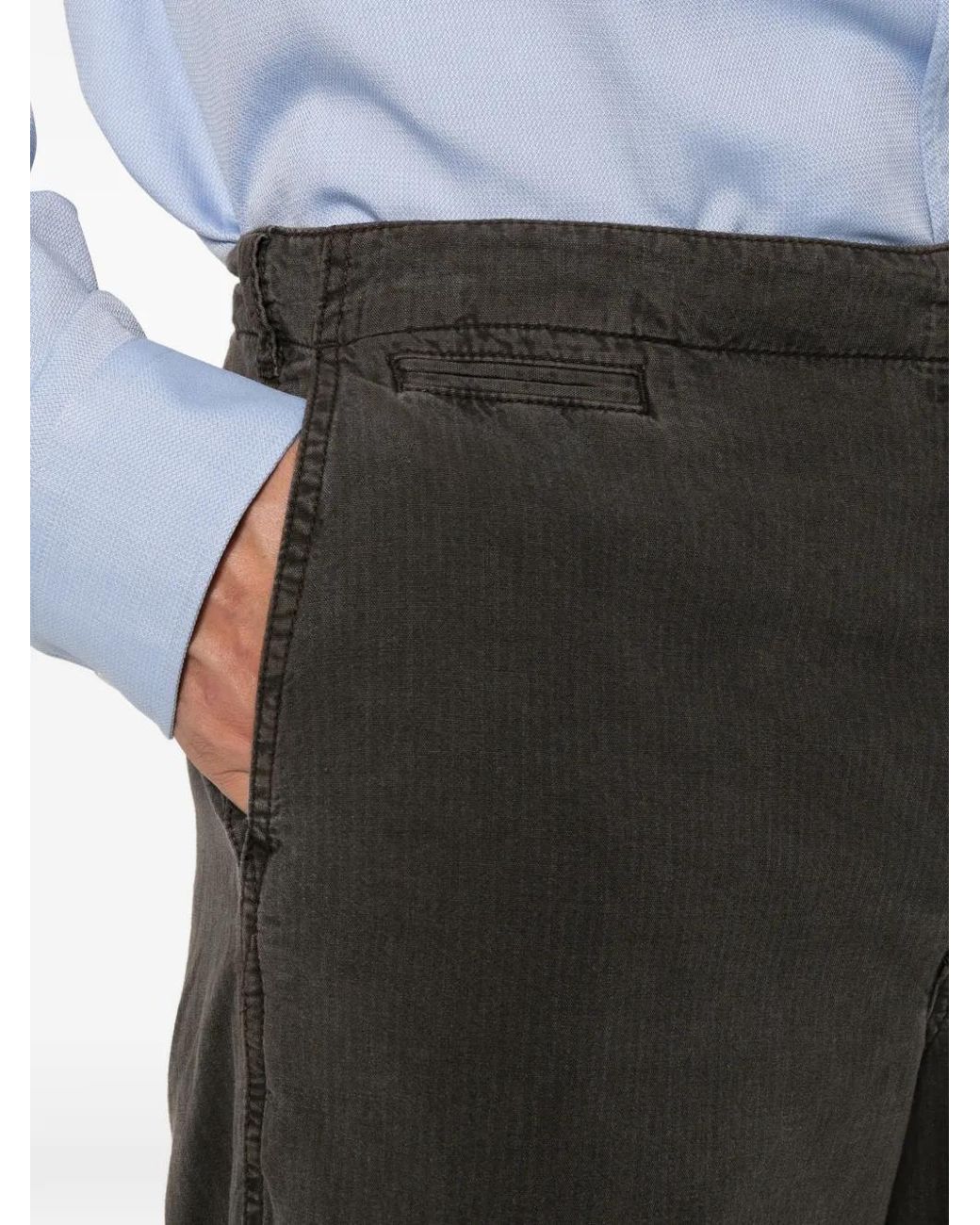 Pantalones Ramil De Algodón The Row de hombre de color Gray