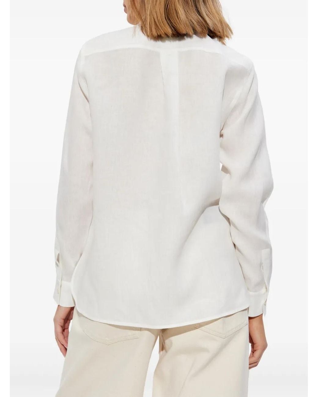 Max Mara White Abisso Linen Shirt