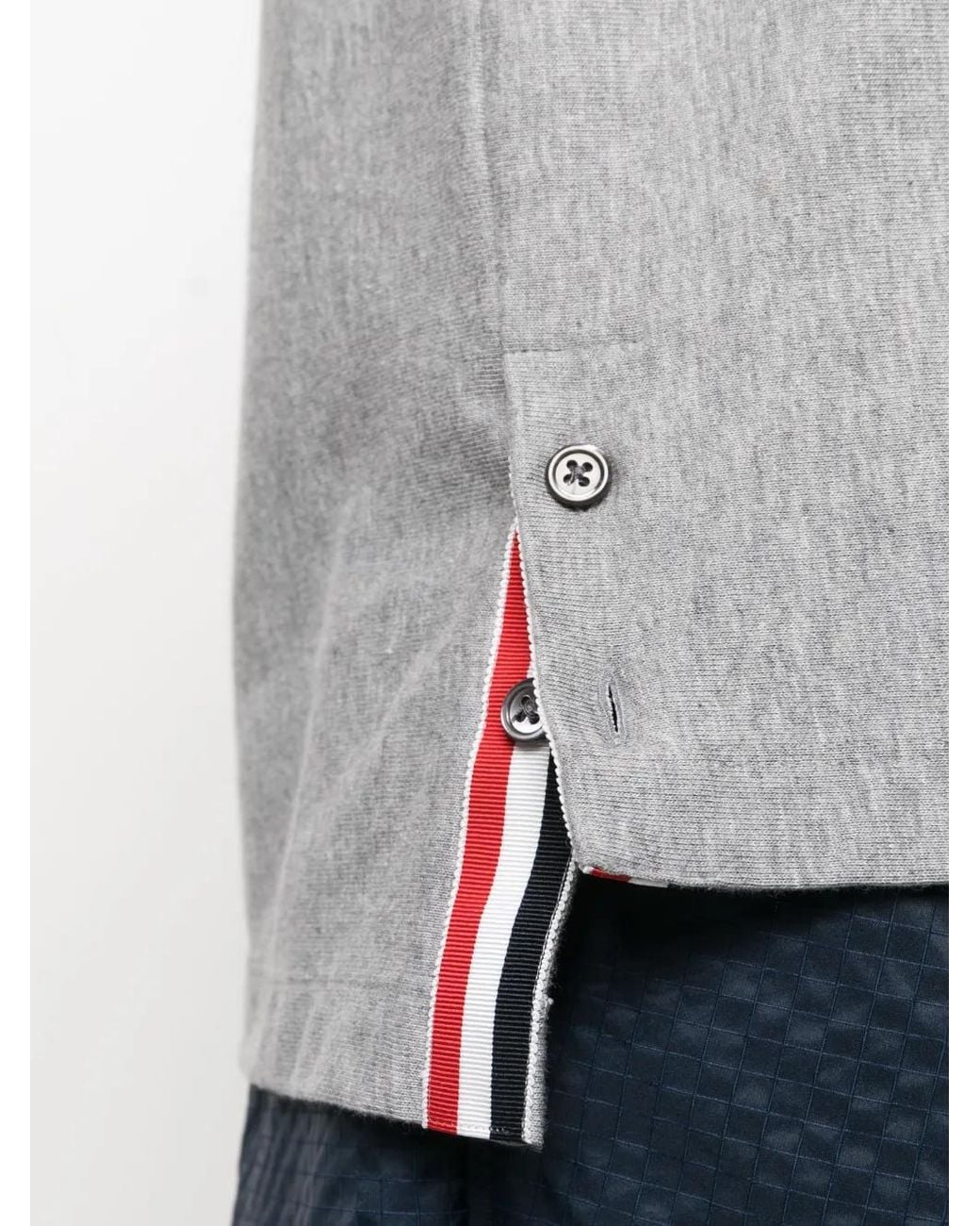 Thom Browne Gray Cotton T-Shirt for men
