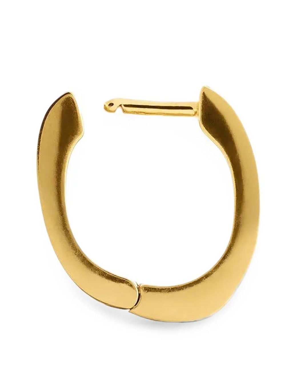 Totême Metallic Signature Stripe Hoops