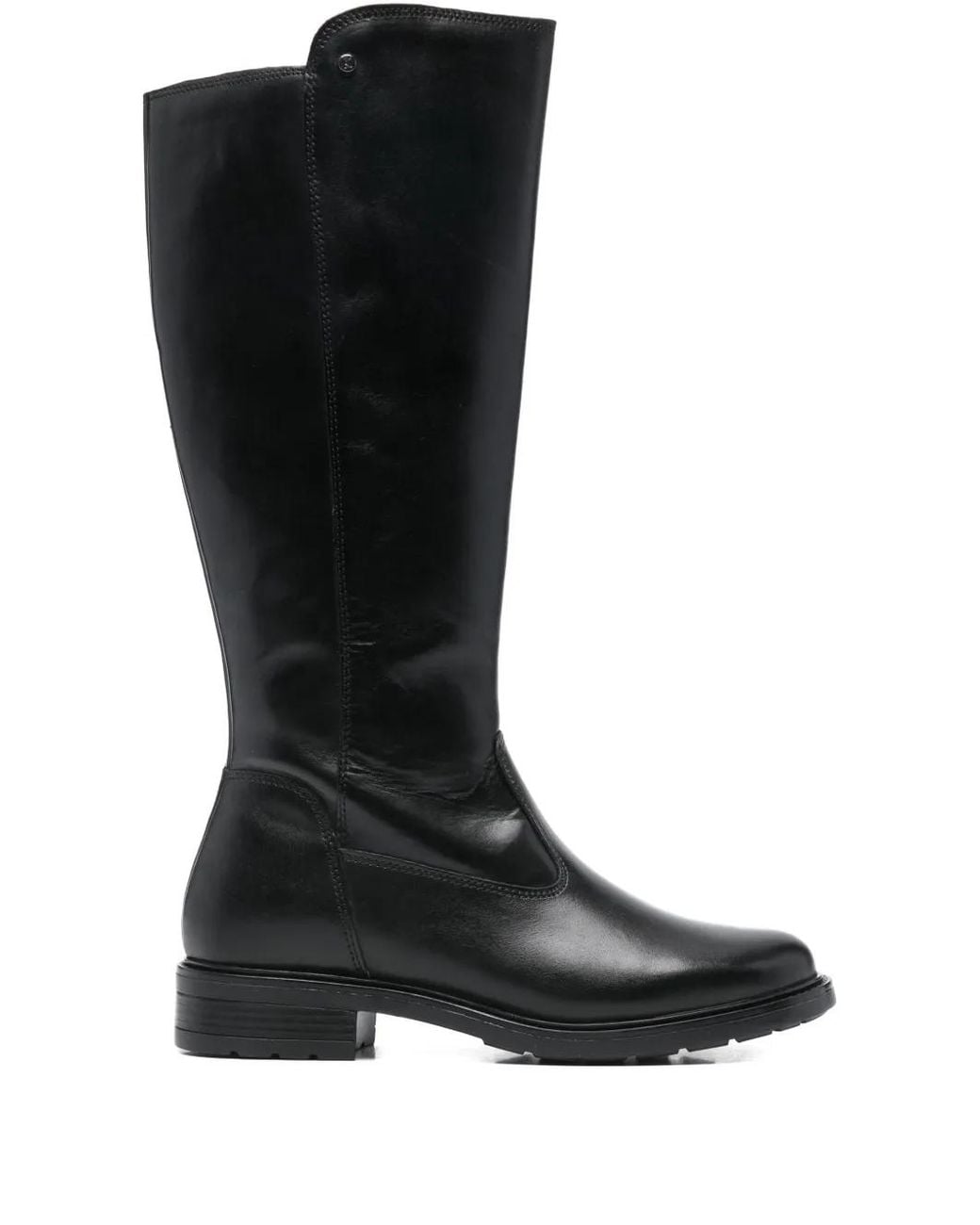 Keys Zip Calf Leather Boots in Black | Lyst
