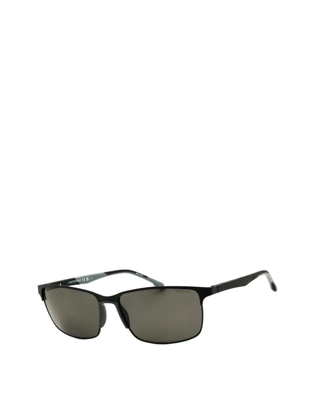 Chesterfield Gray Rectangle-Frame Sunglasses for men