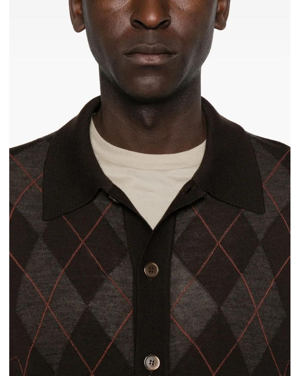 Our Legacy Black Evening Knit Polo for men