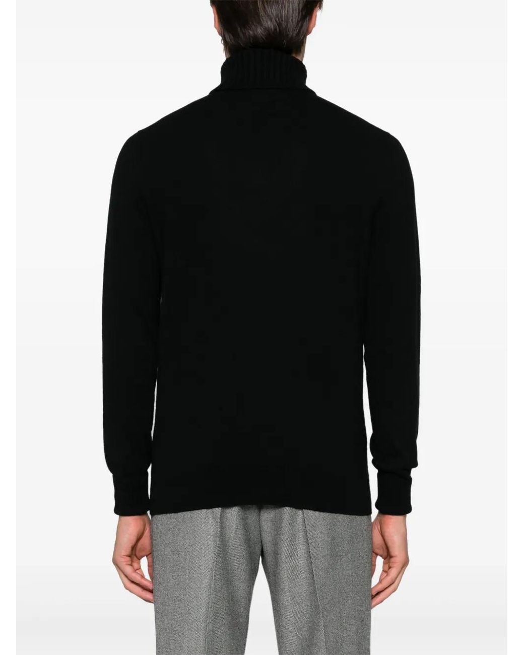 Ballantyne Black T Neck Sweater for men