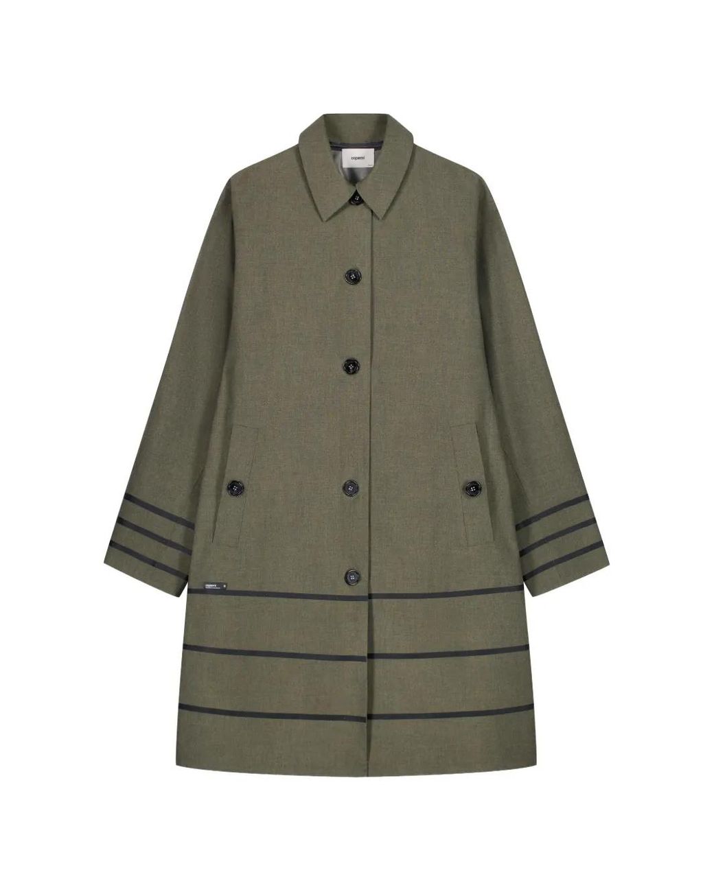 Coperni Gray Striped Car Coat