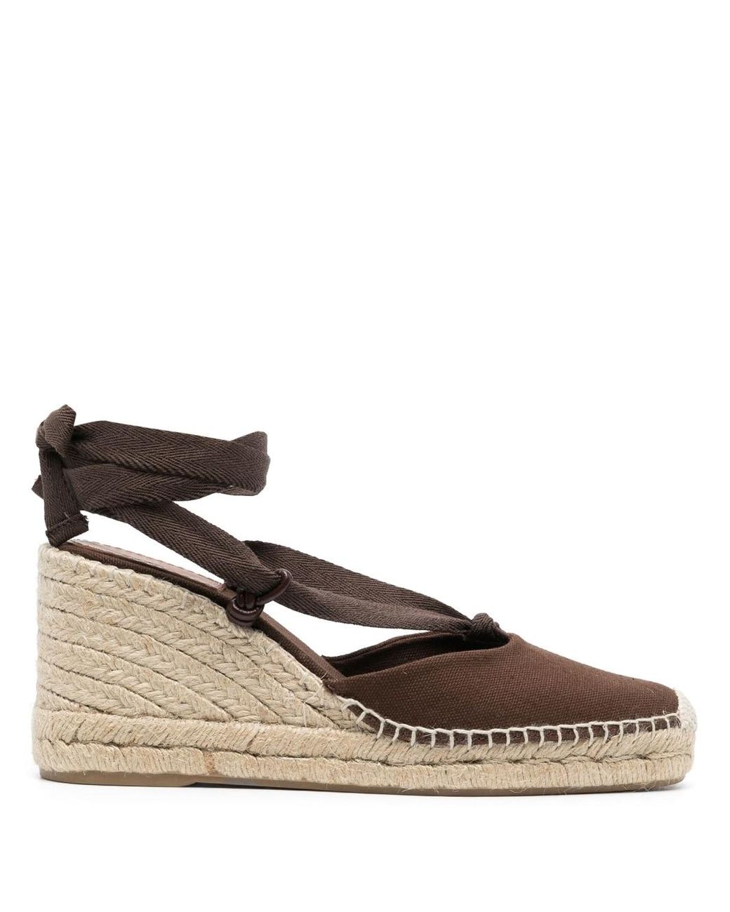 Polo Ralph Lauren 90mm Round-toe Espadrilles in Brown | Lyst