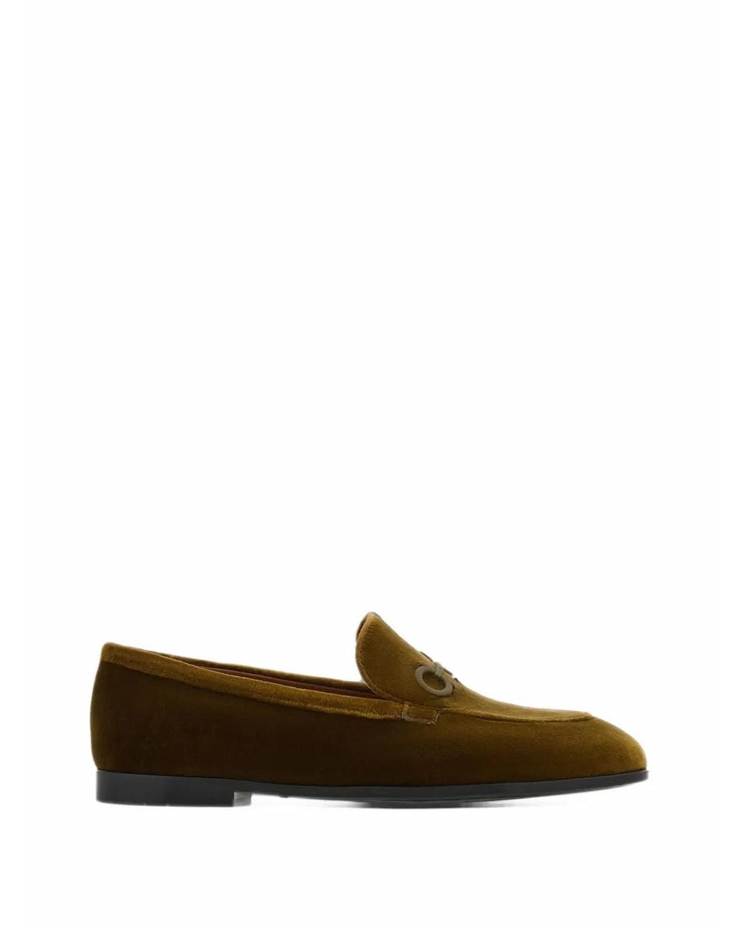 Ferragamo Green Gancini Loafers