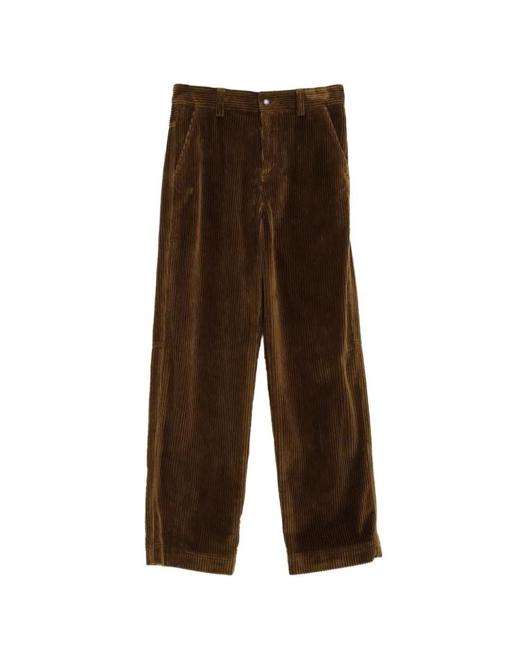 Moncler Brown Corduroy Trousers for men