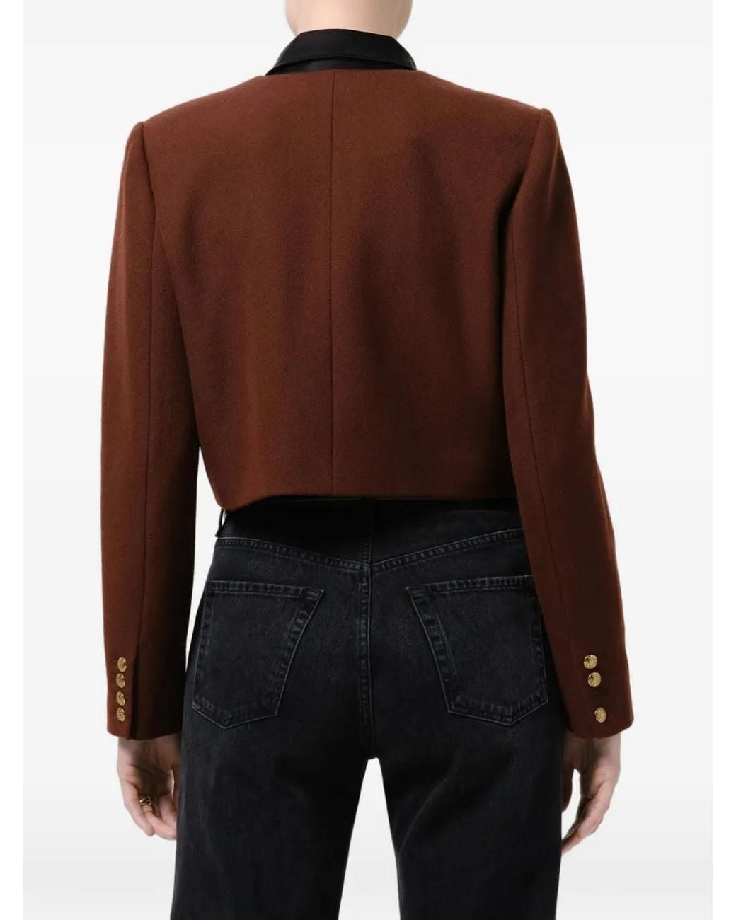 Citizens of Humanity Black Sophia Cropped Jacket