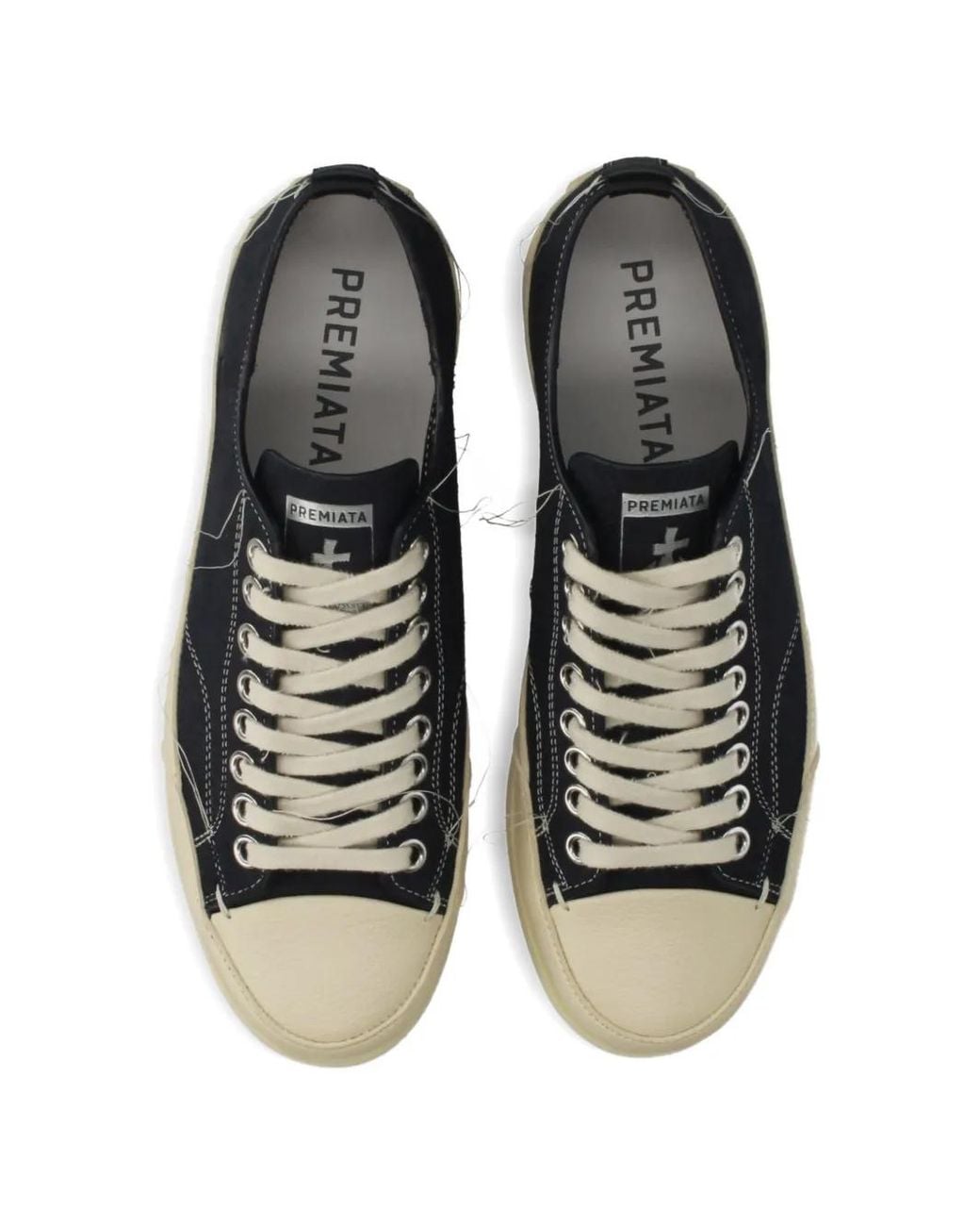 Premiata White Leather Sneakers for men