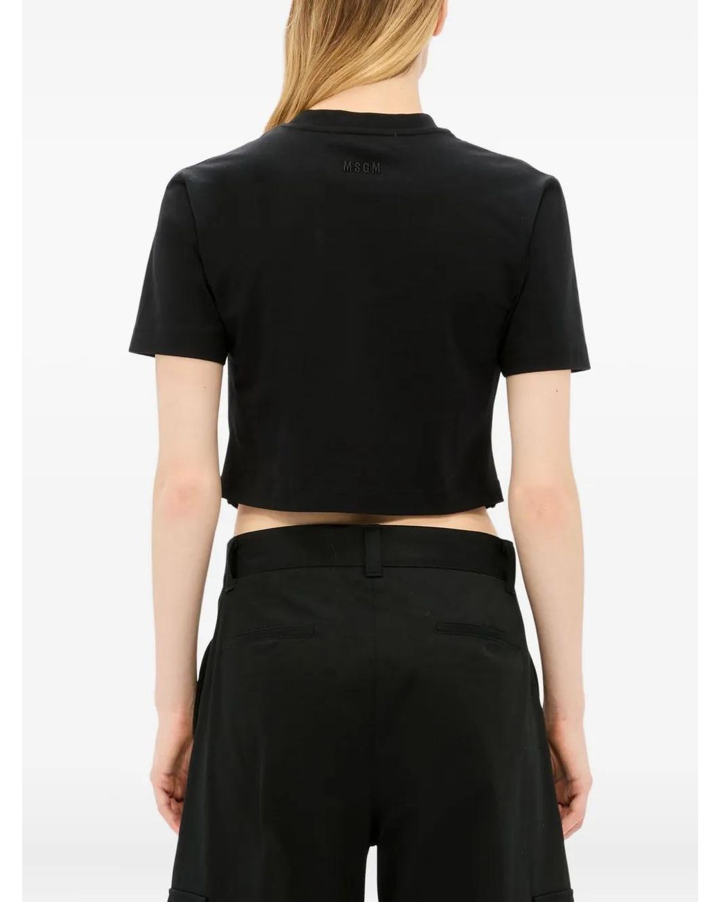 Haut À Col Zippé MSGM en coloris Black