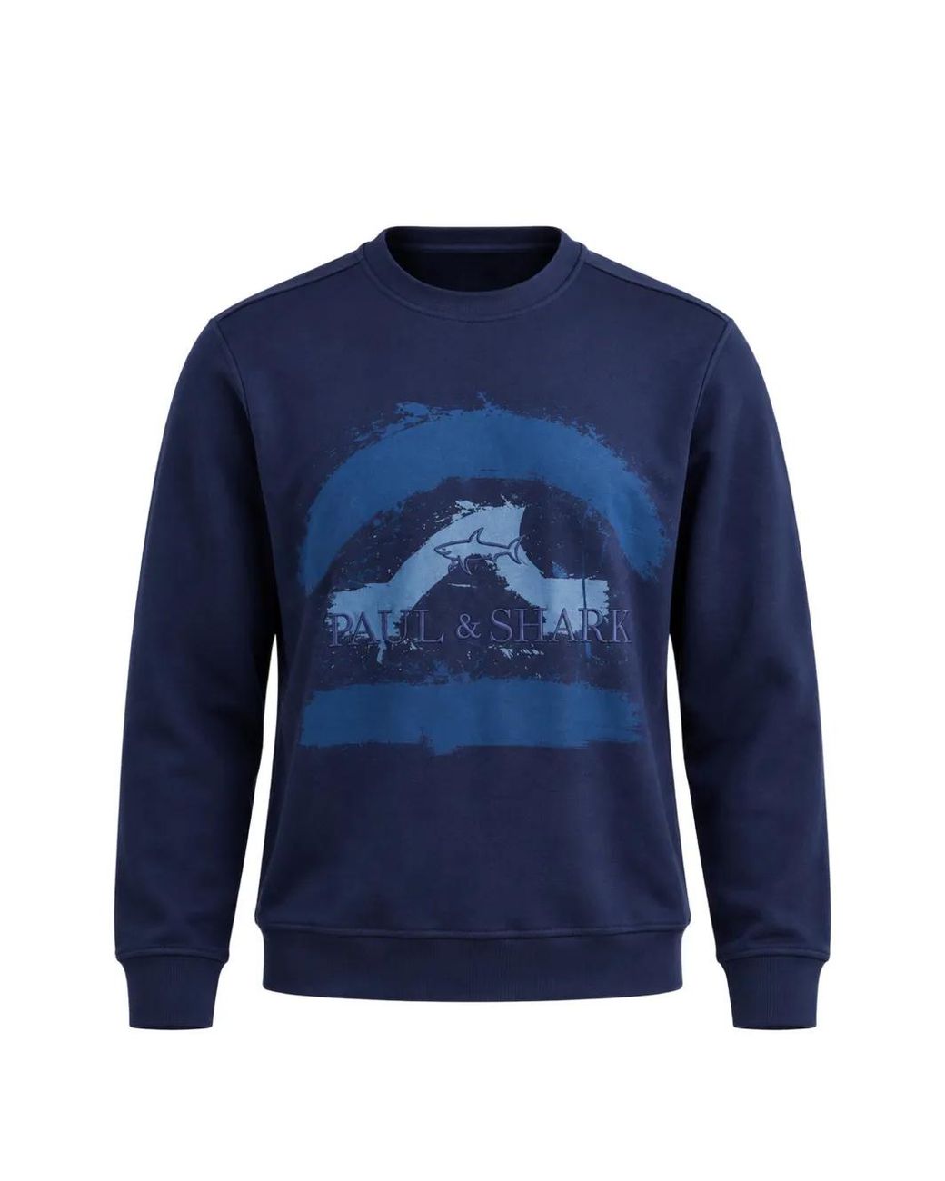 Paul & Shark Blue Logo-Print Sweatshirt for men