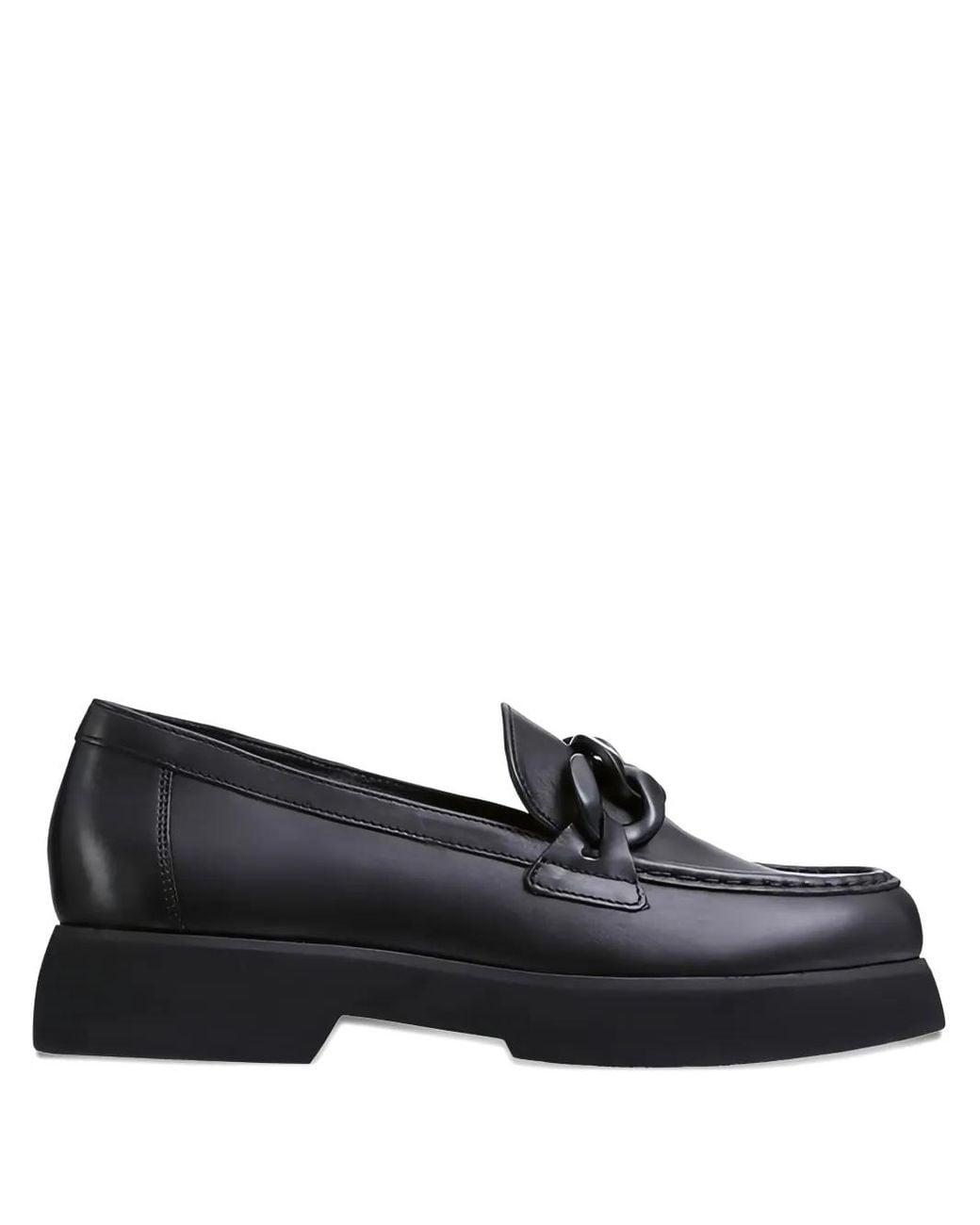 Högl Black Stacy Chunky Leather Loafers