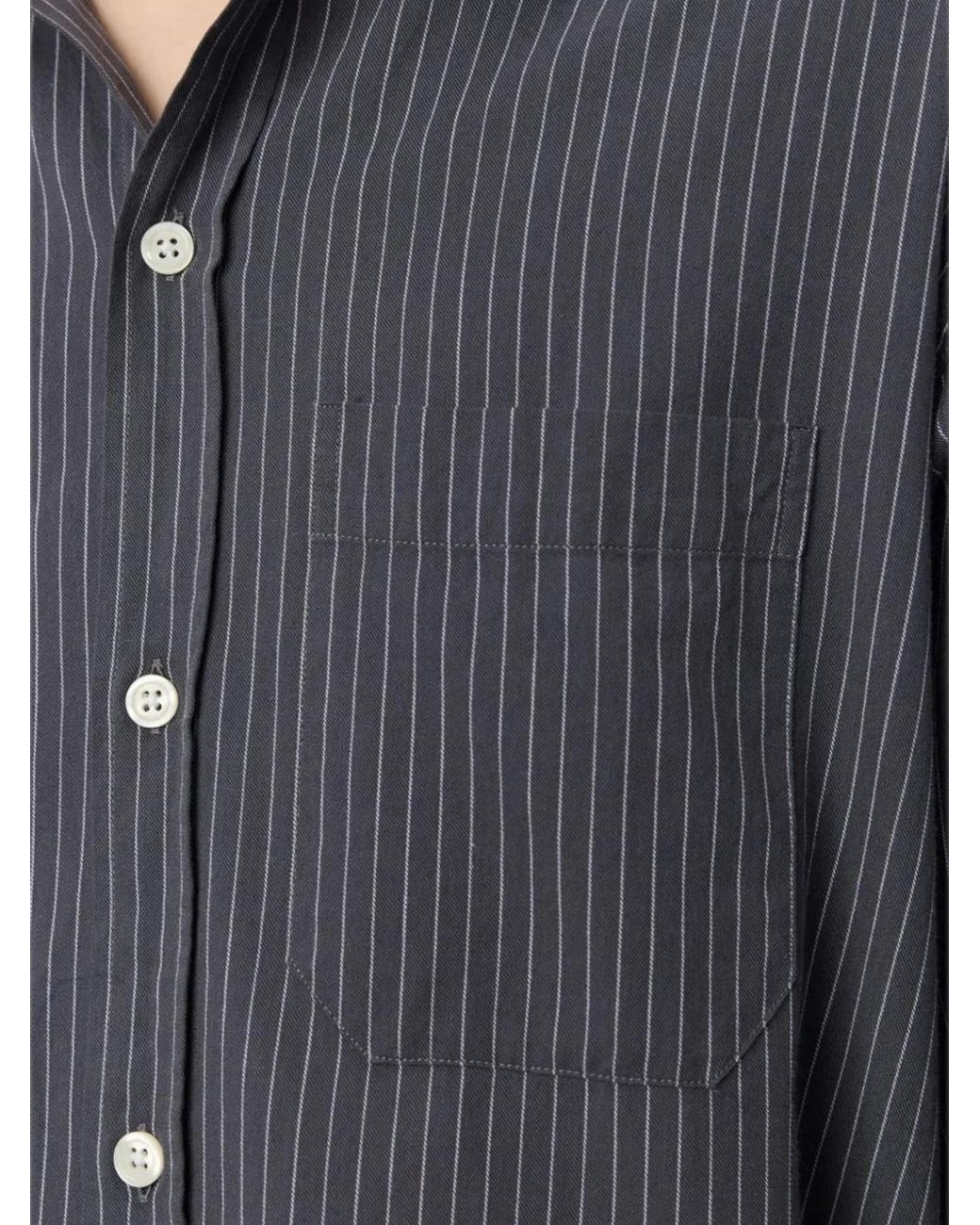 mfpen Gray Distant Striped Shirt for men