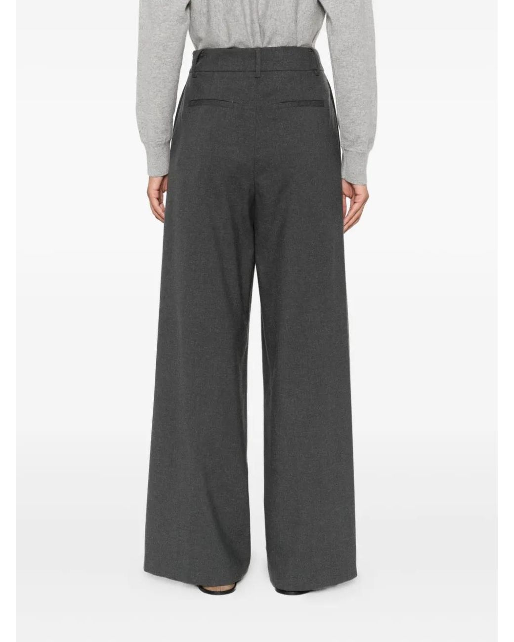 Wide Trousers Herno de color Gray