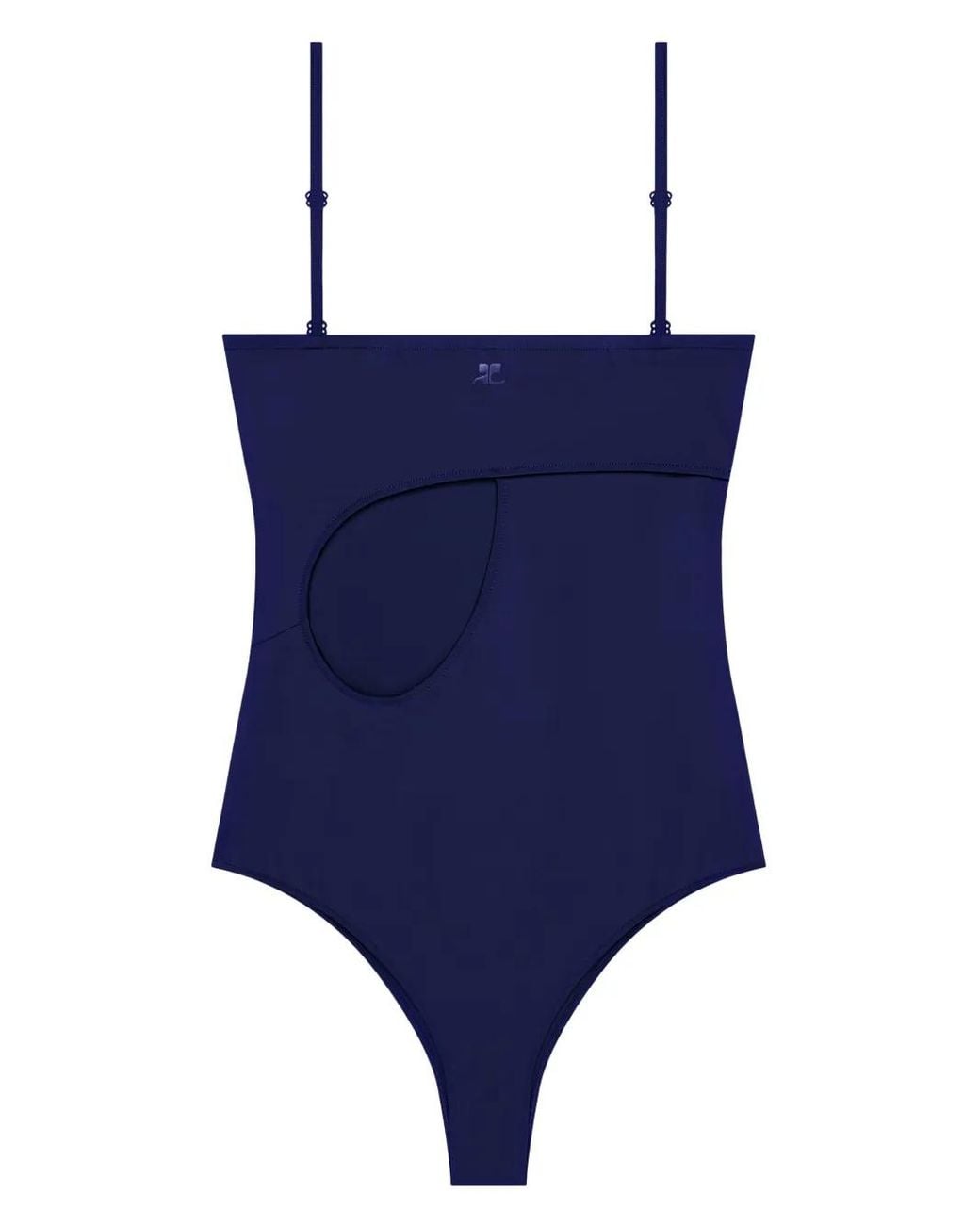 Courreges Blue Loop Badeanzug