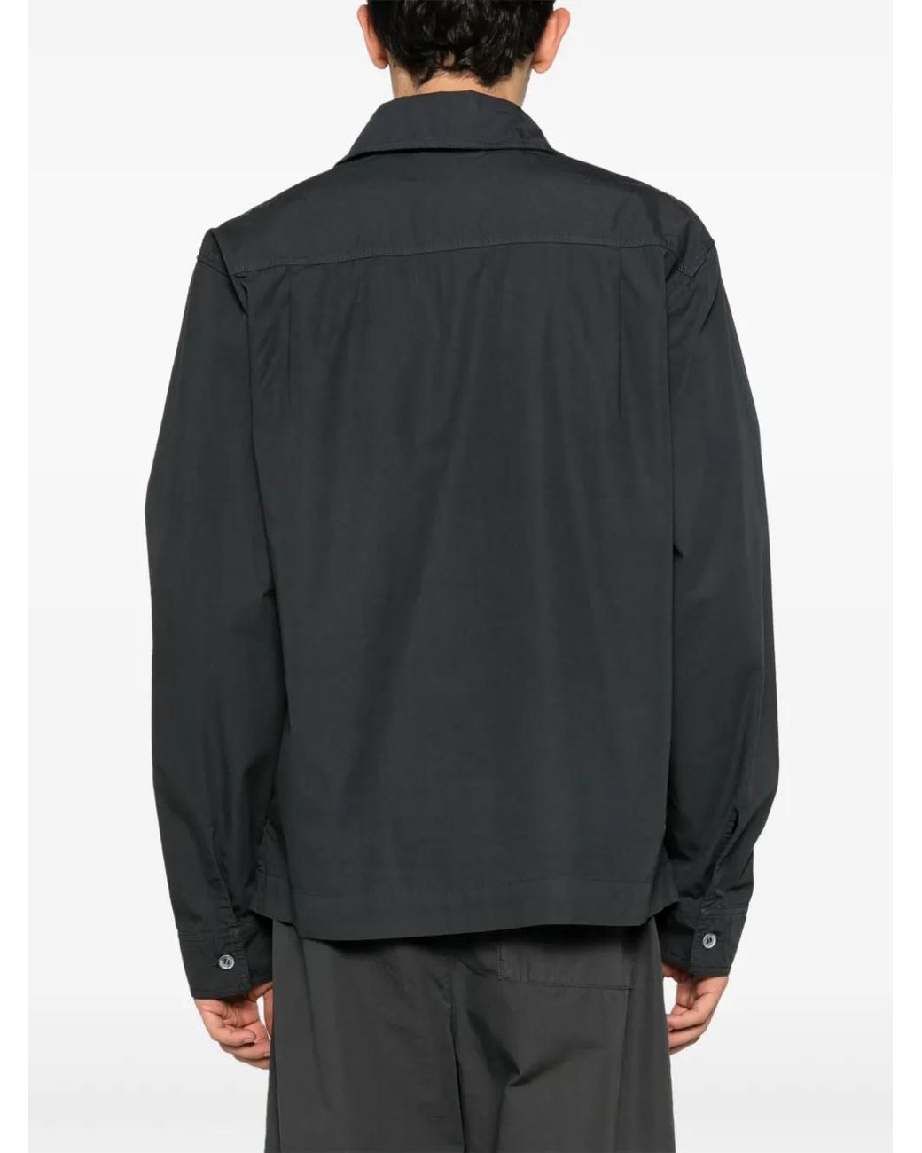 Objects IV Life Shell Katoenen Shirtjack in het Black