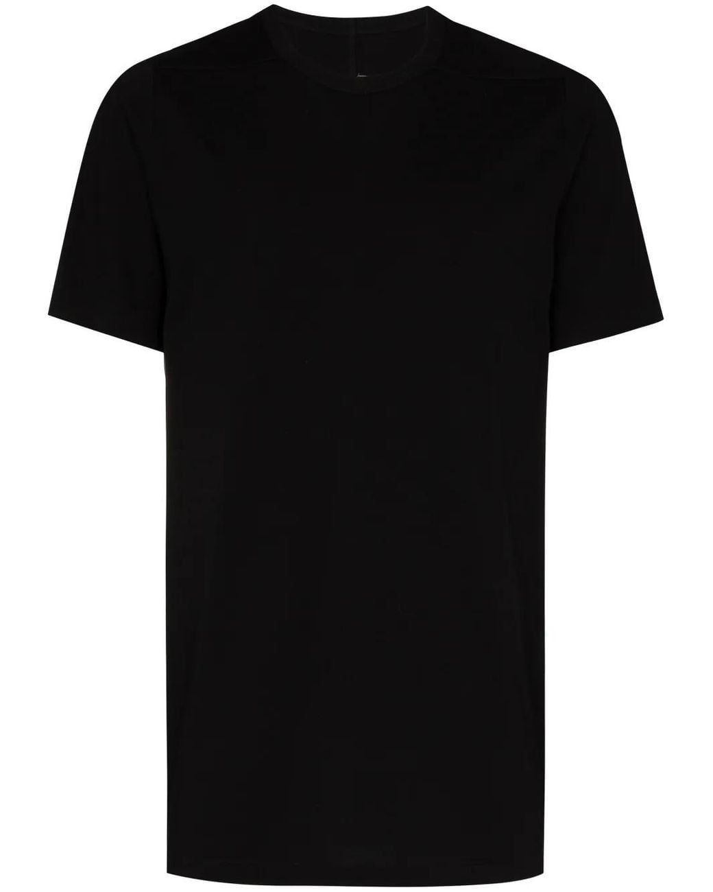 Rick Owens Black Crew-Neck Cotton T-Shirt for men