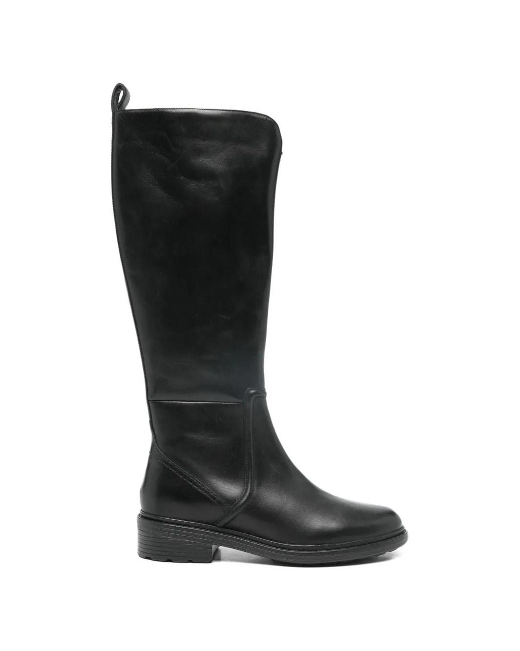 Geox Black Walk Pleasure Knee-High Boots