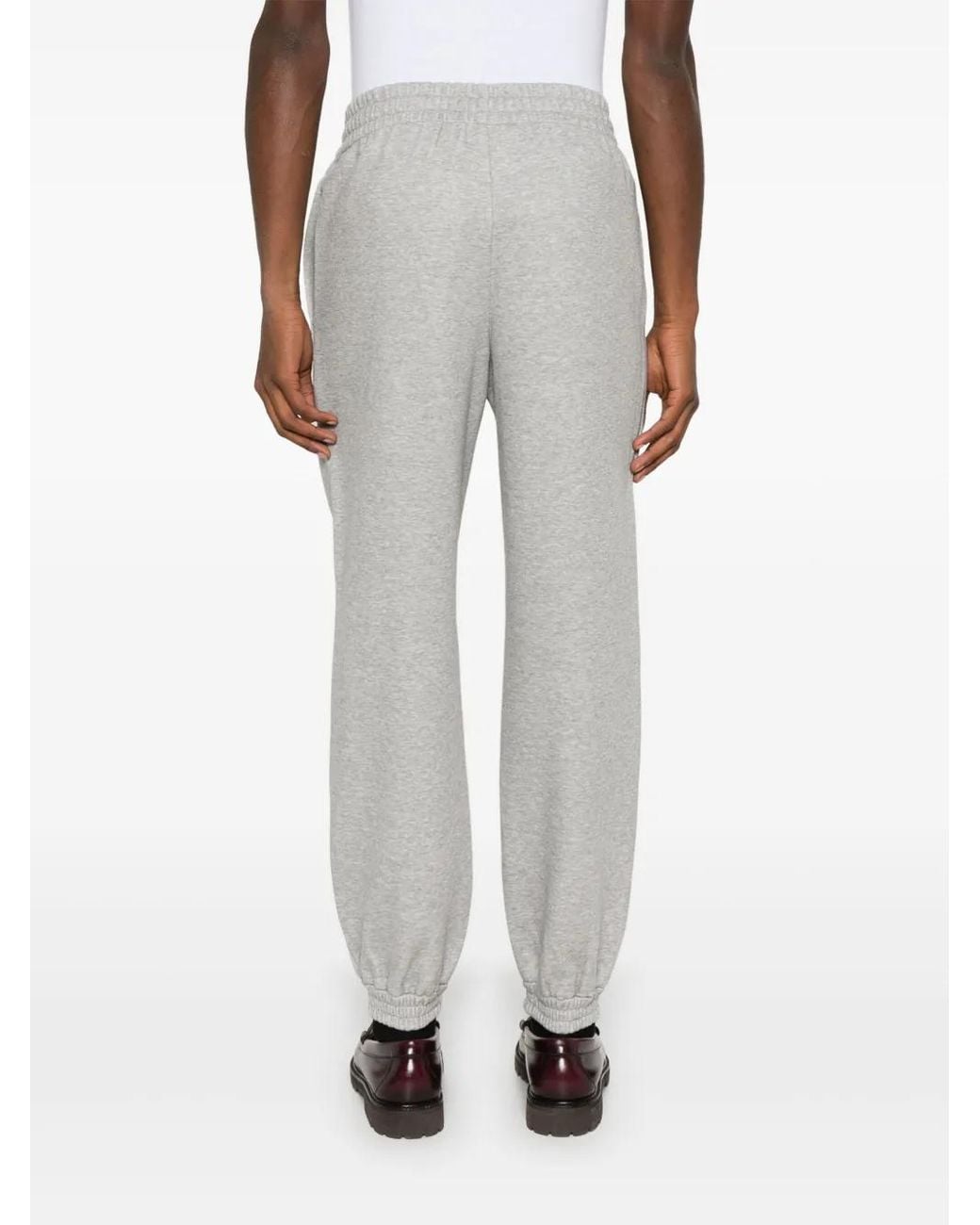 Gucci Gray Logo-Embossed Track Pants for men