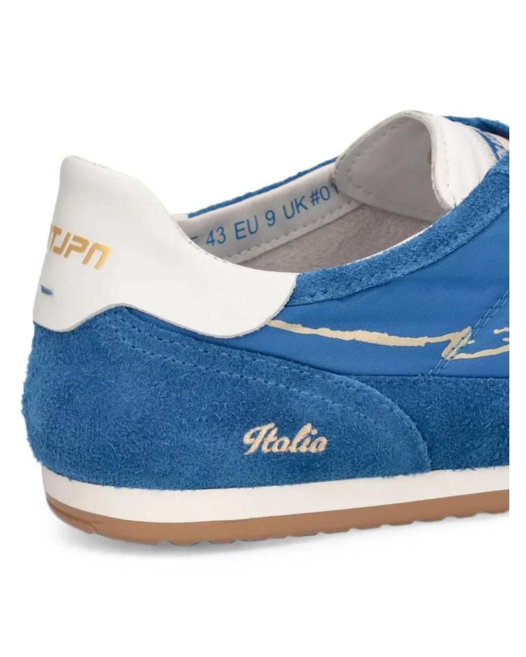 ENTERPRISE JAPAN Blue Entjpn 61 Mondialito Logo-Print Low-Top Sneakers for men