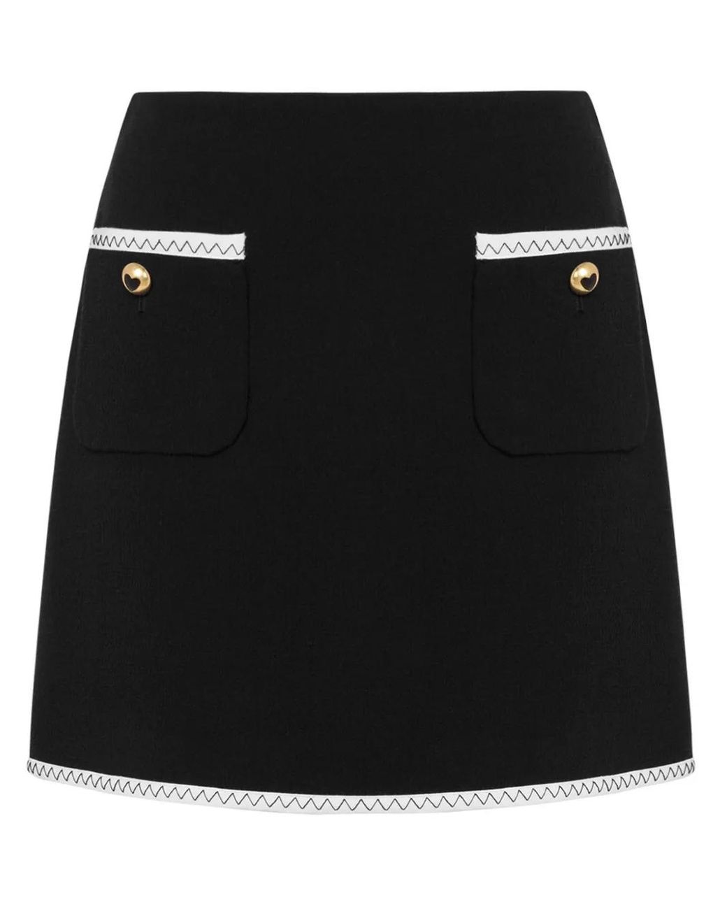 Moschino Black High-waisted Mini Skirt