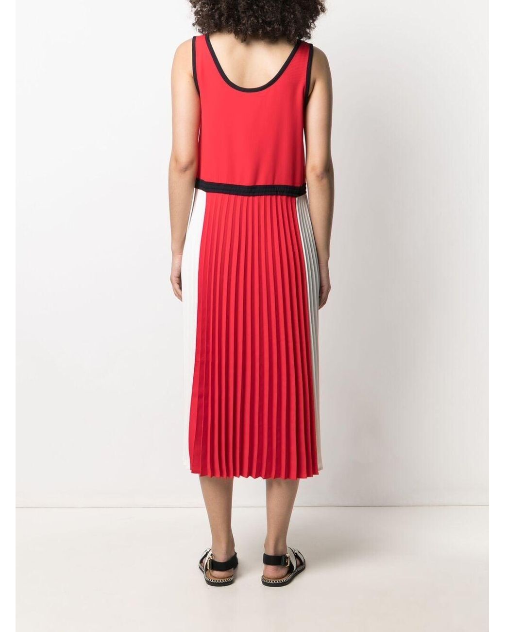 Tommy Hilfiger Kleid in Colour-Block-Optik in Rot | Lyst DE