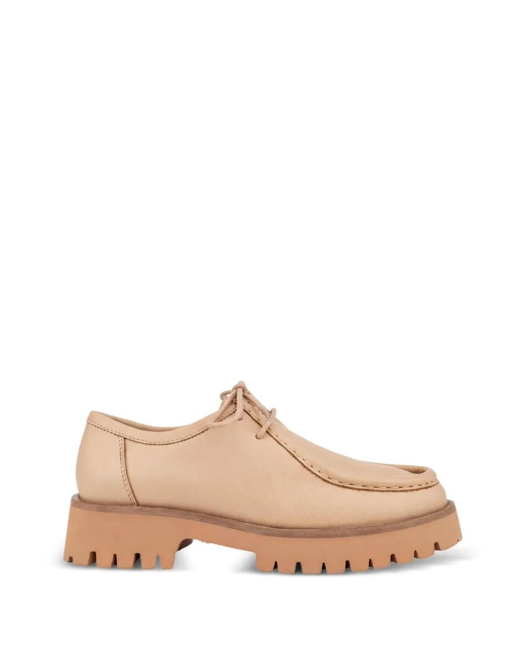 SERGIO MORETTI FIRENZE Pink Mocassins Lacés À Semelle Crantée