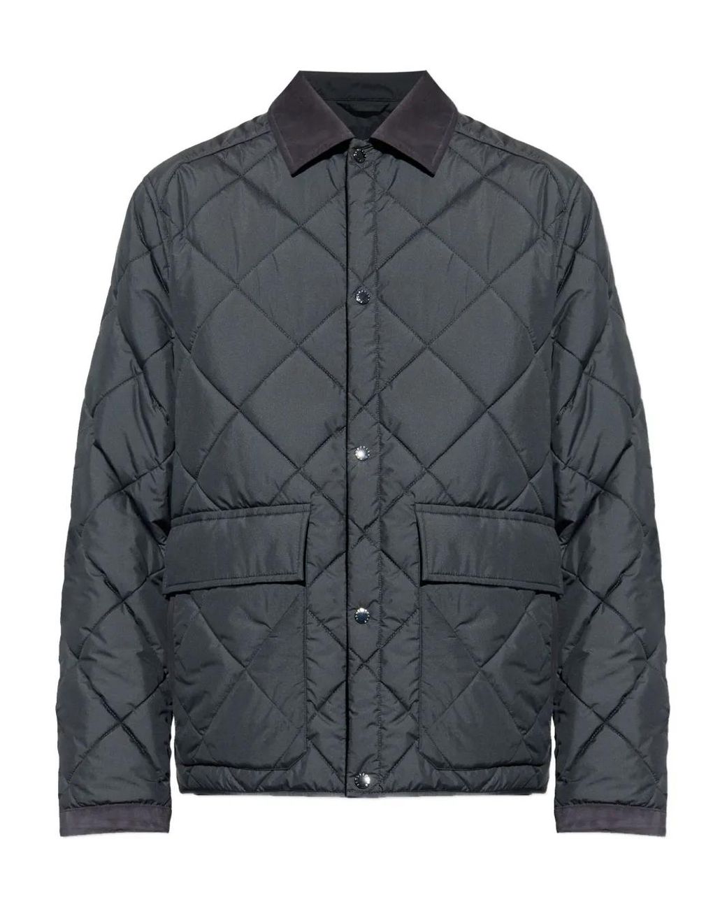 Paul & Shark Gray Diamond-Quilted Jacket for men