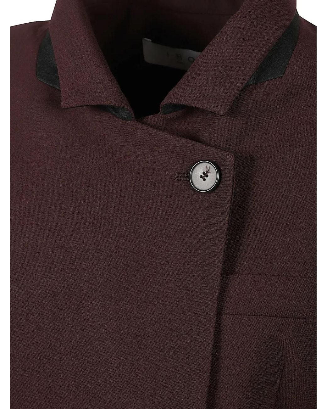 IRO Brown Bluff Double-Breasted Fitted Jacket