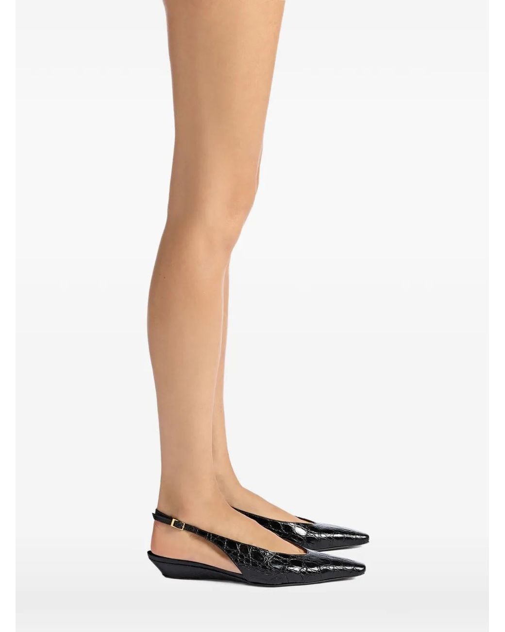 Giuseppe Zanotti White Virginia Wedge Ballet Flats