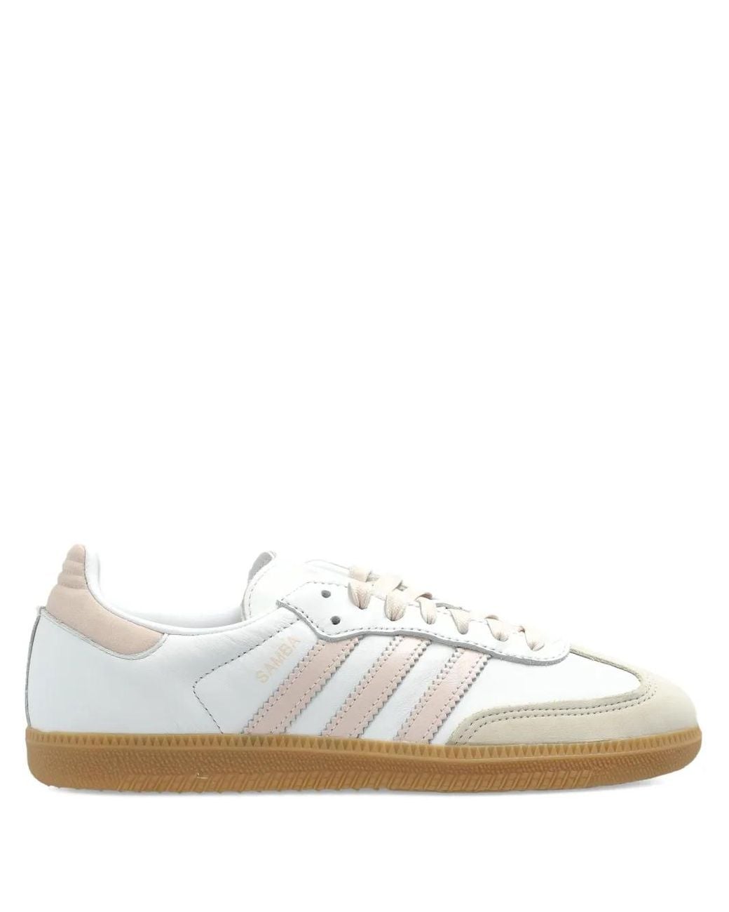 Adidas White Samba Og Leather Sneakers