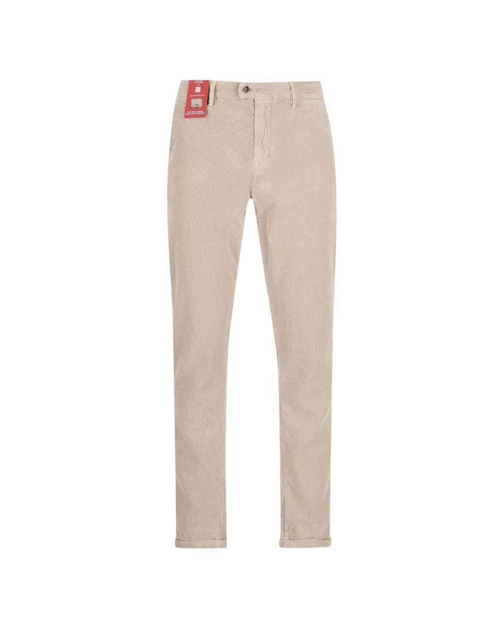 Sartoria Tramarossa Gray Corduroy Trousers for men