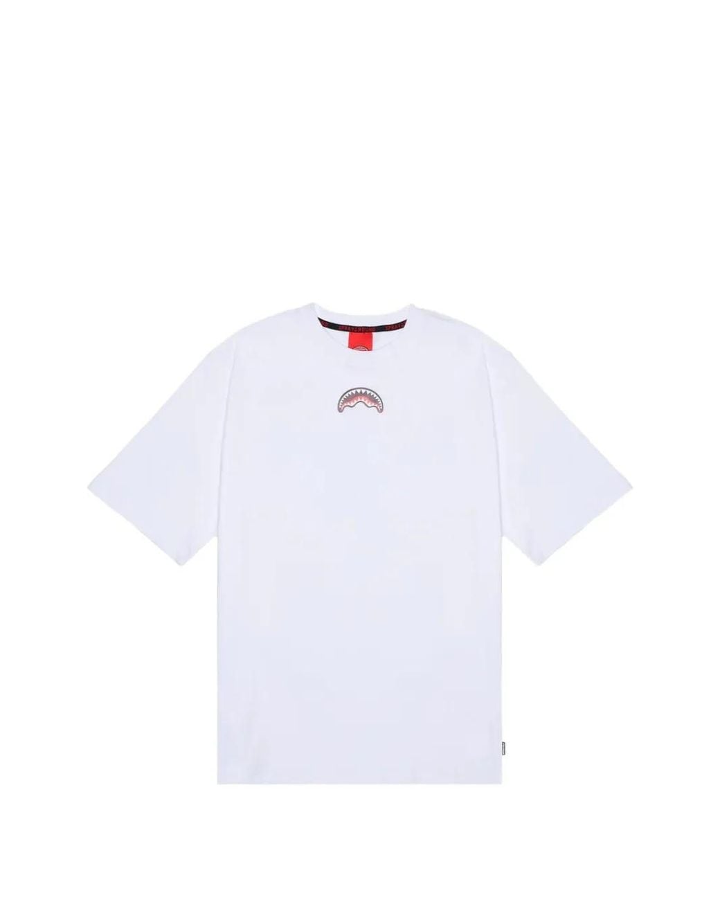 Sprayground White Graphic-Print T-Shirt for men