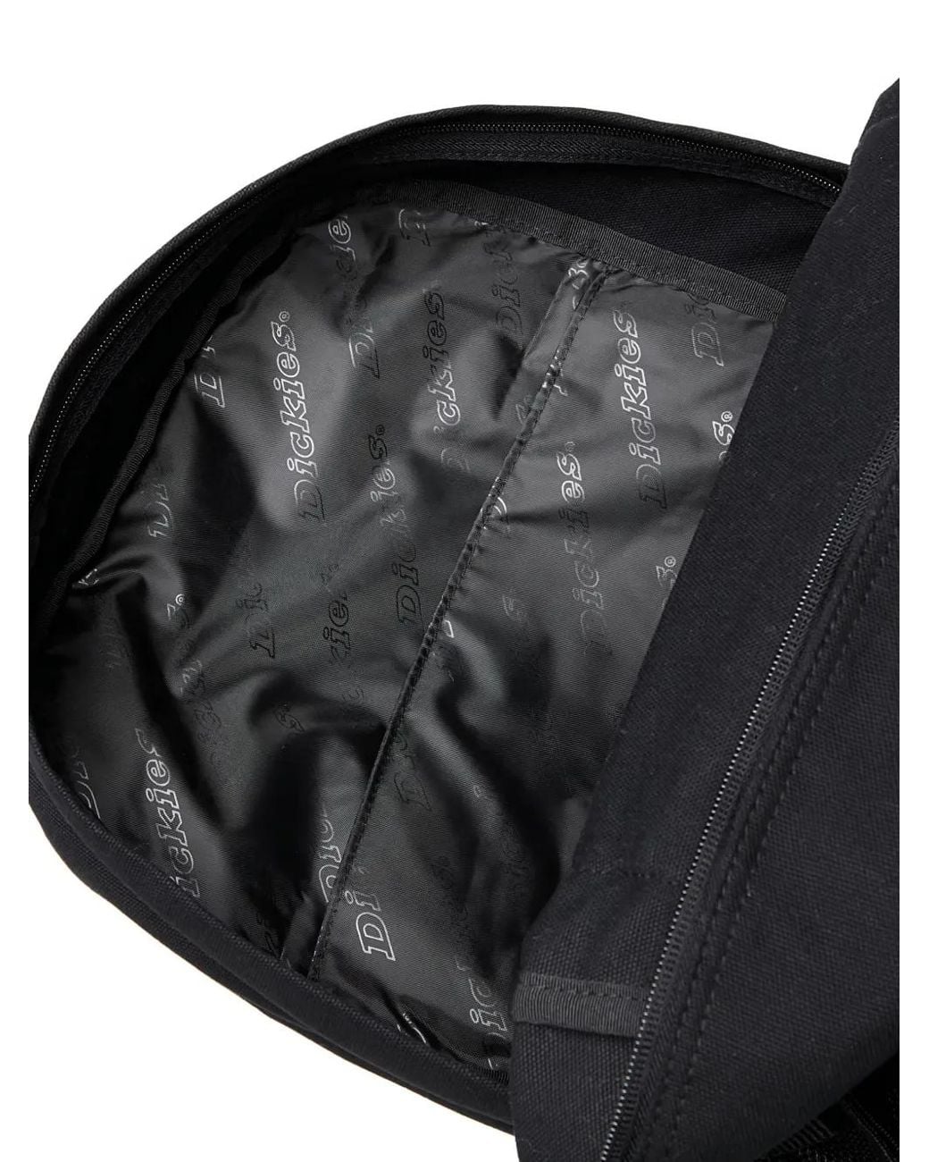 Dickies Black Logo-Patch Backpack for men