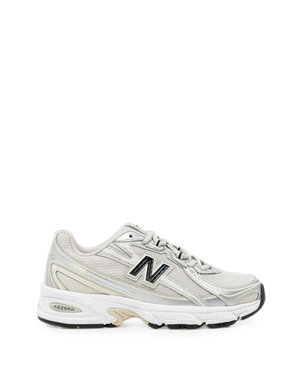 New Balance White Baskets Abzorb À Empiècements En Mesh Et À Patch Logo
