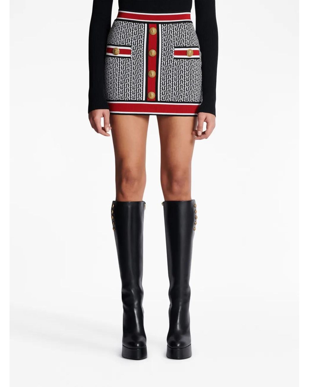 Balmain Red Skirts