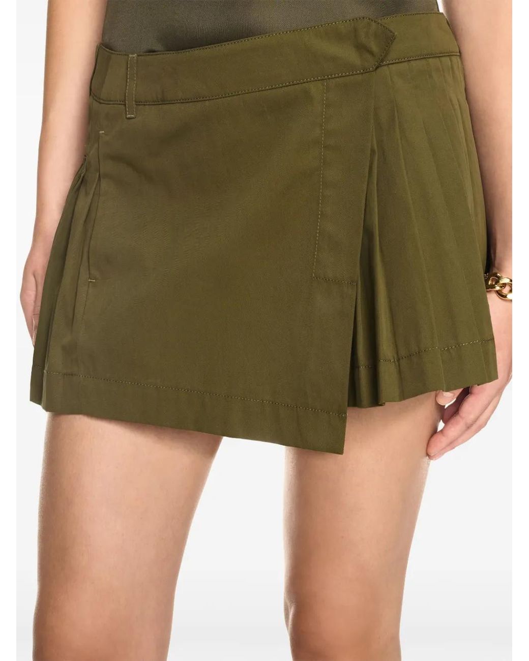 Off-White c/o Virgil Abloh Green Savana Mini Skirt