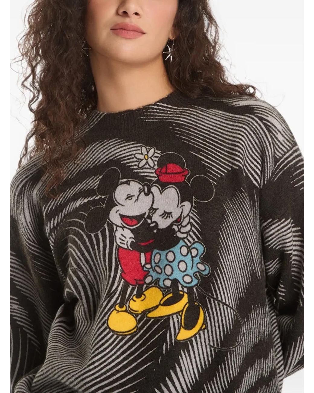 Desigual Gray X Disney Sweat Mickey Mouse À Imprimé Graphique