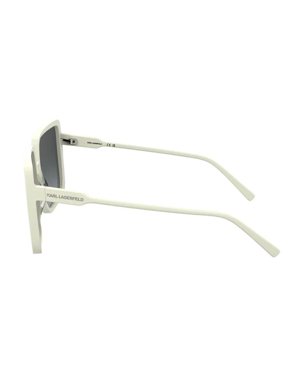 Karl Lagerfeld Black Rectangle-Frame Sunglasses
