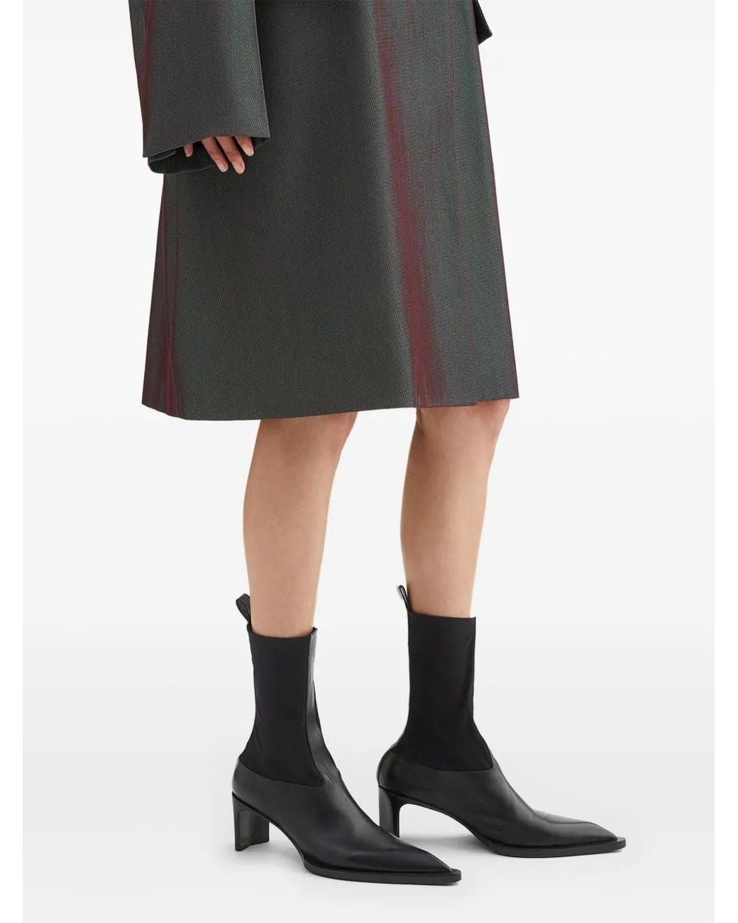 Jil Sander Black Ankle Boots
