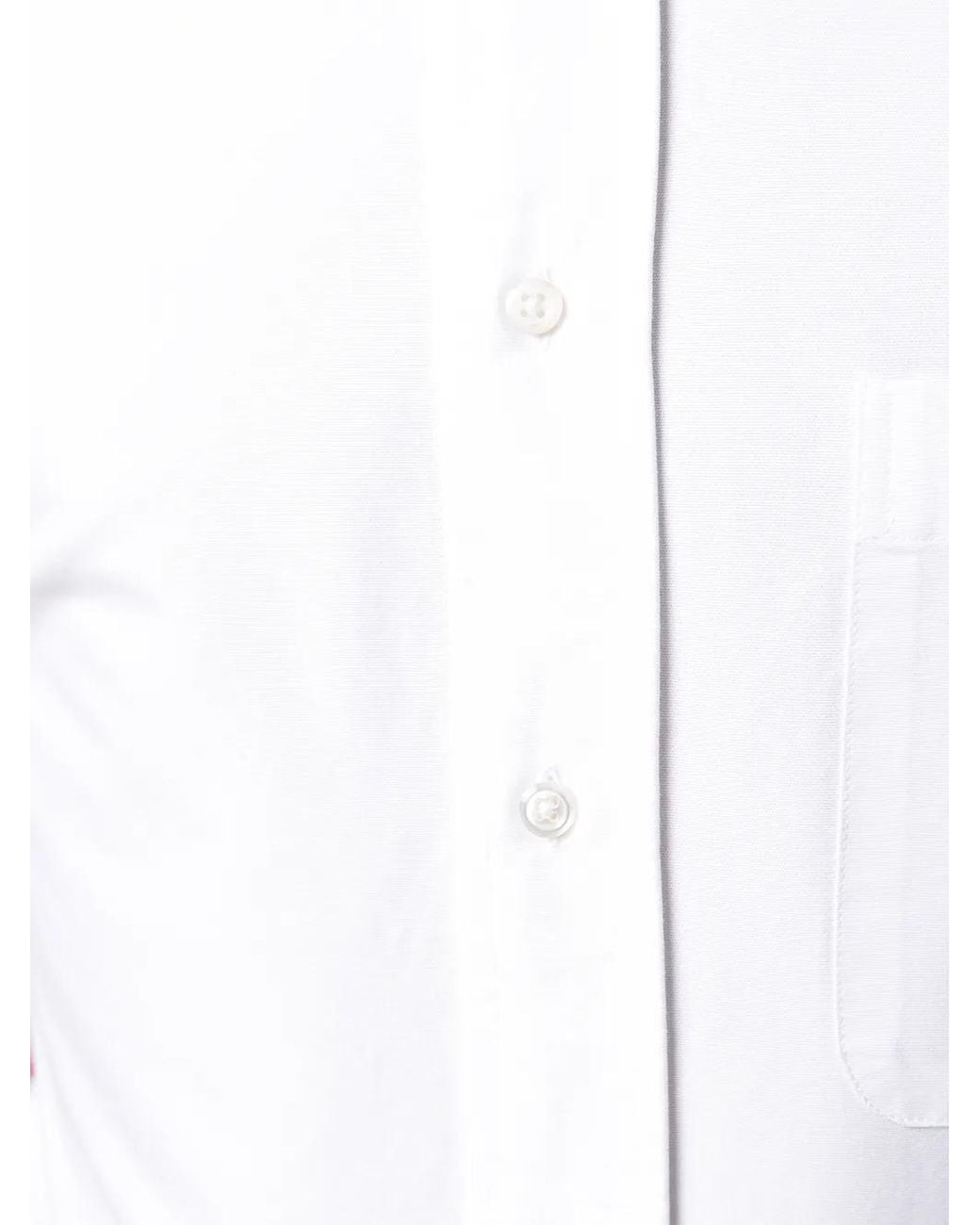 Camicia Oxford Con Dettaglio A 4 Righe di Thom Browne in White da Uomo