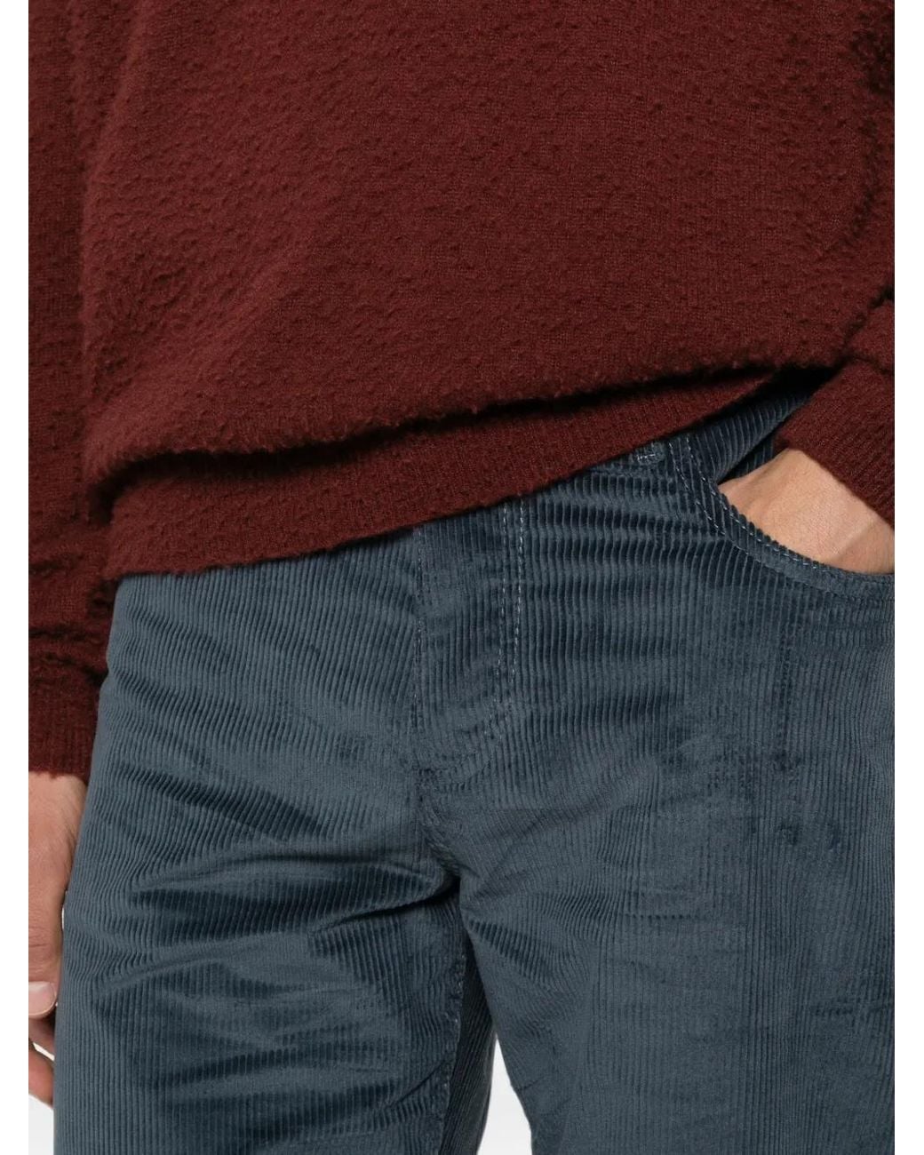 Etro Blue Corduroy Jeans for men