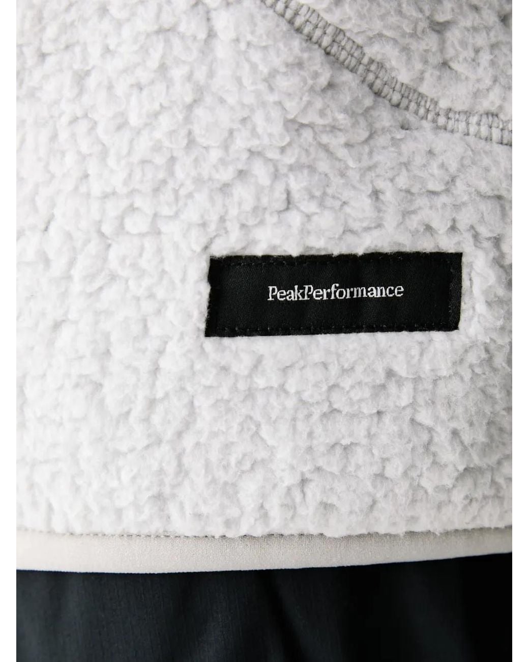 Peak Performance White Wildrush Pile Jacket