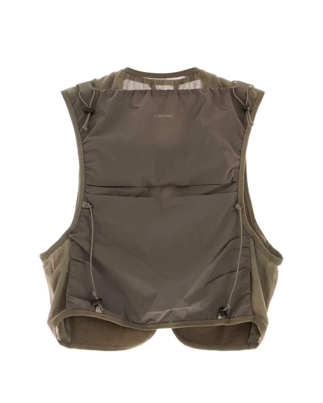 Satisfy Green Stretch-Mesh Vest for men