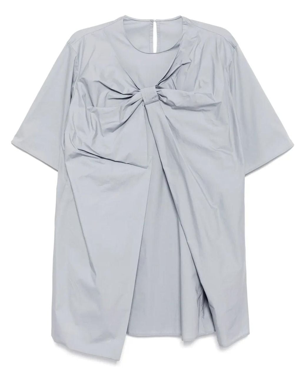 JNBY Gray Bow-Detail Dress
