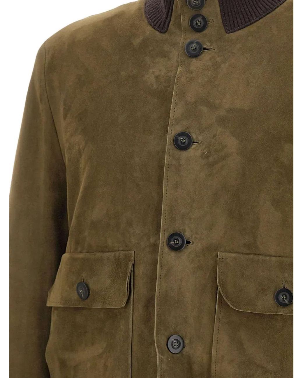 Volfagli Green Veste Bomber San Severo Buccio for men
