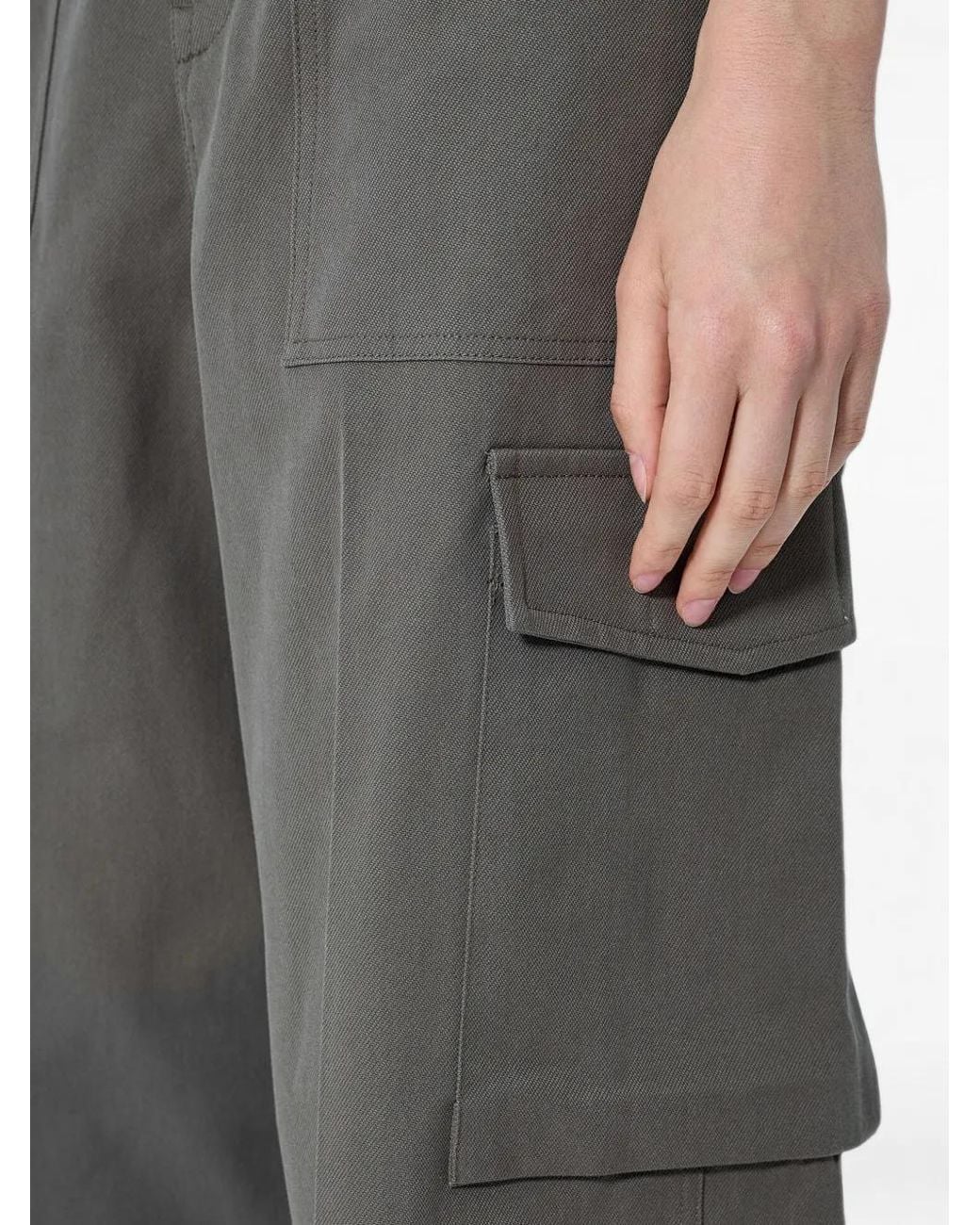 Rier Gray Culottes Cargo Pants